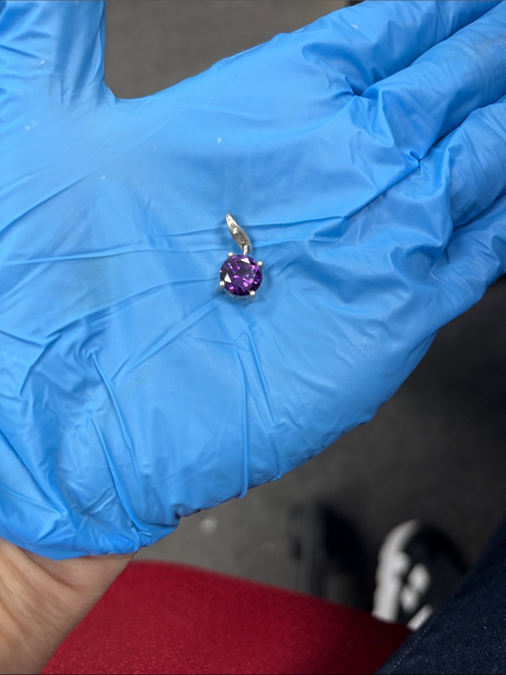 Thomas Sabo Amethyst Sterling Silver Charm Pendant